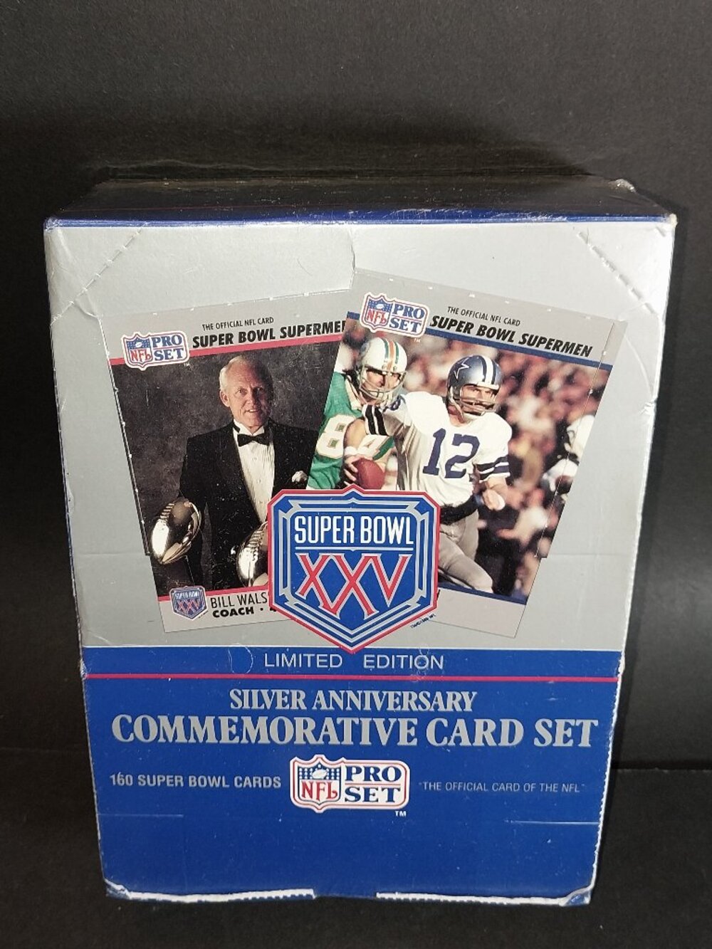 NFL Pro Set Super Bowl XXV Silver Anniversary Limited Edition Box Set 160 Cards